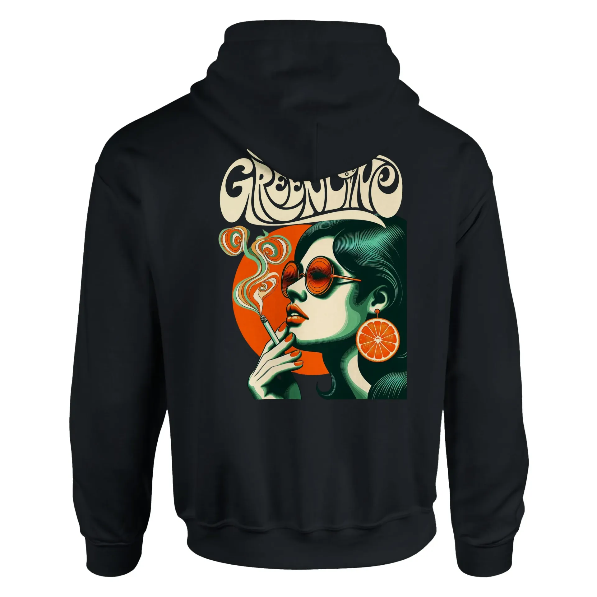 Greenline Girl Black Hoodie